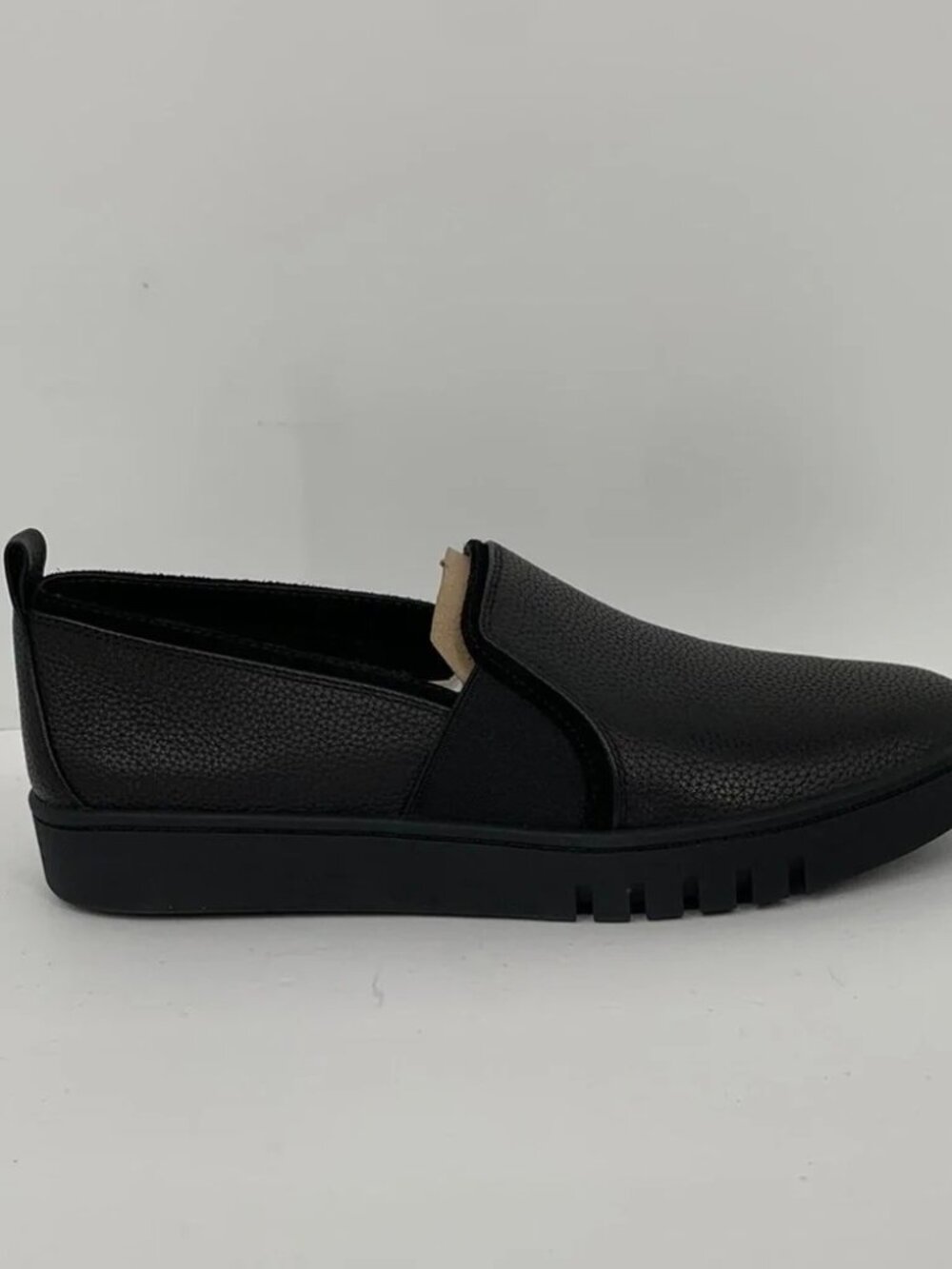 Vionic Cambria slip-on black pebbled leather loafers shoe comfort women new 8.5